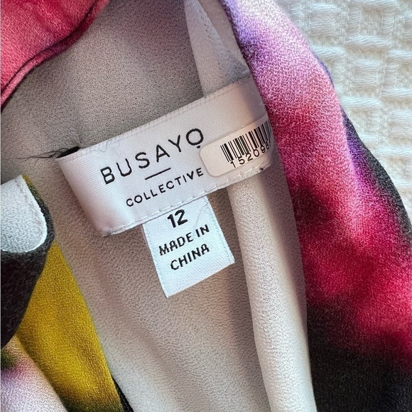 Busayo Rainbow Tie Dye Halter Sleeveless Maxi Dress - Picture 16 of 16